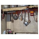 ANTIQUE KITCHEN UTENSILS, MATCHSTICK HOLDER