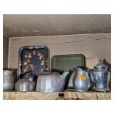 VINTAGE PITCHERS, TEA KETTLES