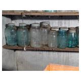 LARGE CANNING JAR COLLECTION - ENTIRE SHELF