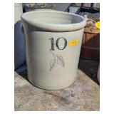 10 GALLON REDWING BIRCH LEAF CROCK