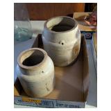 2 - ANTIQUE STONEWARE CROCKS
