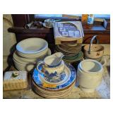 ASSORTED PAINTED PLATES & MORE