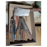 MEAT CLEAVER & ANTIQUE KNIVES