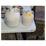 2 - STONEWARE JUGS
