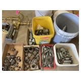 COLLECTION OF GALVANIZED & BLACK PIPE FITTINGS