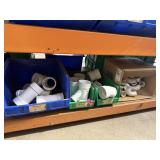 4 BINS ASSORTED PVC FITTINGS