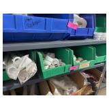 4 BINS OF PVC DRAIN FITTINGS & ADAPTERS