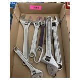 7 ADJUSTABLE WRENCHES