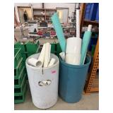 2 BARRELS OF PVC PIPES