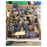 ASSORTED BRASS SHUTOFF VALVES