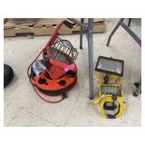 EXTENSION CORD AND HALOGEN LIGHTS