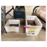 2 BOXES OF PLASTIC PIPE HANGERS