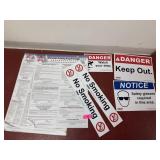 WORK PLACE WARNING SIGNS