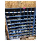 72 BIN WALL ORGANIZER WITH CONTENTS