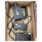 2 VINTAGE CAMERAS & 1 VIDEO CAMERA