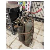 TORCH WITH ROLLING CART AND TANKS