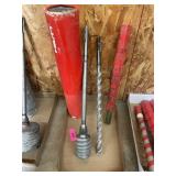 2.625' ROTARY HAMMER CORE BIT & 1' CORE BIT