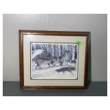 Wolf signed and Numbered Print