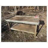 45IN STAINLESS TOP SHOP TABLE