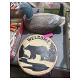 BEAR WELCOME AND DUCK DECOR