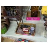 ANTIQUE BOTTLE CAPPER, SCALE, BUD LITE TAP HANDLE