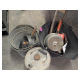 GALVANIZED BUCKETS, WATERING CAN, ASH BUCKET