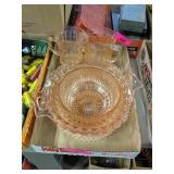 PINK DEPRESSION GLASS COLLECTION