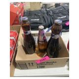 3 VINTAGE BEER BOTTLES - FULL