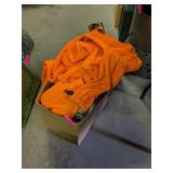 3 HUNTING JACKETS, 2 BLAZE, 1 CAMO AND BUCKET SEAT