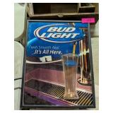 BUD LIGHT ADVERTISING LIGHT UP SIGN