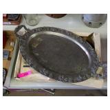 VINTAGE TABLE TENNIS SET IN BOX AND TRAY