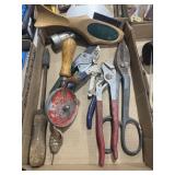 VINTAGE DRILL, HAND SHEARS, BRUSH, AND MORE