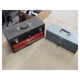 2 METAL TOOL BOXES