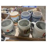 6 LARGE STEINS/MUGS