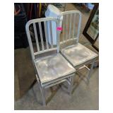 2 STEEL CHAIRS