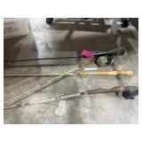 4 VINTAGE FISHING POLES - GI-JOE KIDS, ICE, MORE
