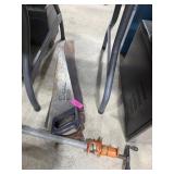 2 HAND SAWS AND PIPE CLAMP