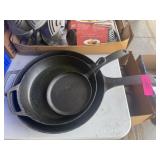 3 CAST IRON PANS, BOBBY FLAY AND MORE