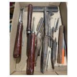 VINTAGE CHISELS, HAND GOUGES, AND MORE