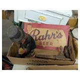 BATTERY MECHANICAL DRUNKARD AND RAHR'S BEER SIGN