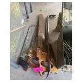 HAND SAW, PRY BAR, HACK SAW