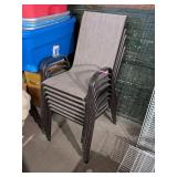 7 METAL OUTDOOR CHAIRS