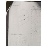 2 DOOR BATHROOM VANITY, NO SINK/TOP, ASSY REQD