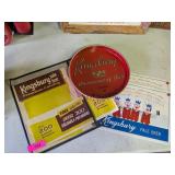 KINGSBURY BEER TRAY, PLACEMATS, ADVERTISING