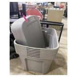 7 STERILITE TOTES AND COVERS