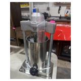 LEM SMALL STAINLESS SAUSAGE STUFFER WITH CASINGS
