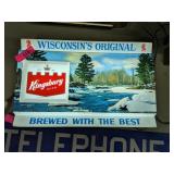 KINGSBURY LIGHTED ADVERTISING SIGN - WORKING ORDER