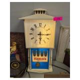 HAMM'S BEER LIGHTED ADVERTISING CLOCK