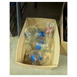 VINTAGE PABST BLUE RIBBON AND SCHLITZ GLASSES