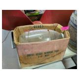 VINTAGE ORVIS GLASS MINNOW TRAP IN BOX 1 1/2 HOLE